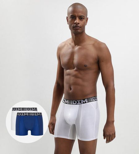 Lot de 2 boxers longs respirants Blanc 3D Flex Air - DIM - Modalova