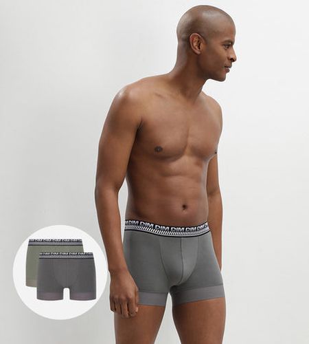 Lot de 2 boxers en coton extensible Olive Stay and Fit - DIM - Modalova