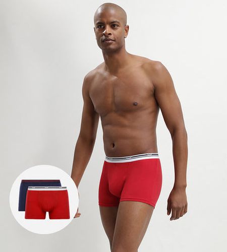 Lot de 2 boxers coton stretch Lave et Bleu Denim Daily Colors - Masculin - Taille 3 - DIM - Modalova