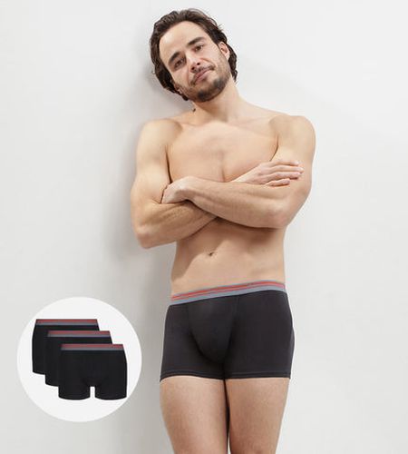 Lot de 3 boxers coton stretch Daily Colors - Masculin - Taille 3 - DIM - Modalova