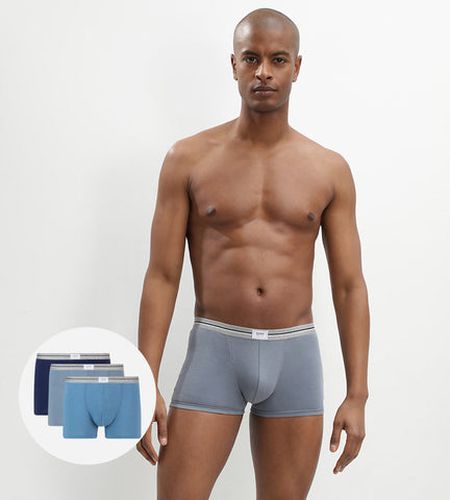 Lot de 3 boxers acier noir coton stretch résistant Ultra Resist - DIM - Modalova