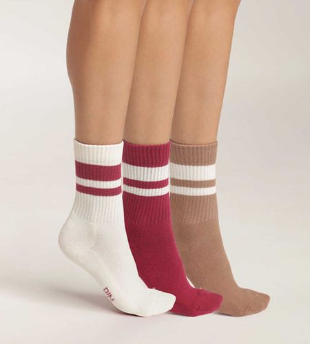 Lot de 3 paires de chaussettes en coton Café Eco Sport - Féminin - Taille 35/38 - DIM - Modalova