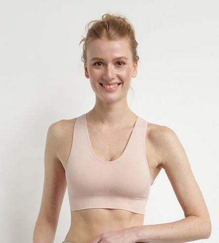 Brassière sans coutures amande chiné Sport - DIM - Modalova