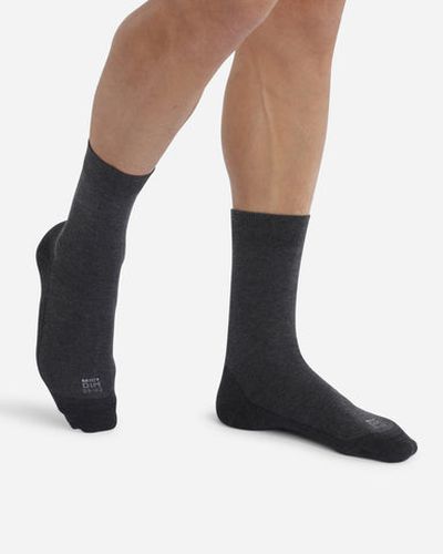 Lot de 2 paires de chaussettes Anthracite Chiné Ultra Resist - Masculin - Taille 39/42 - DIM - Modalova