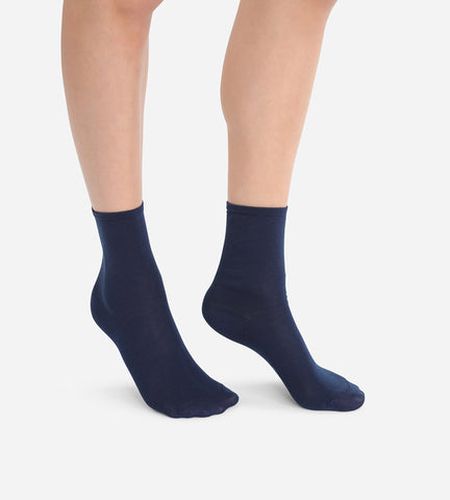 Lot de 2 paires de chaussettes Marine Coton Mercerisé - Féminin - Taille 35/38 - DIM - Modalova