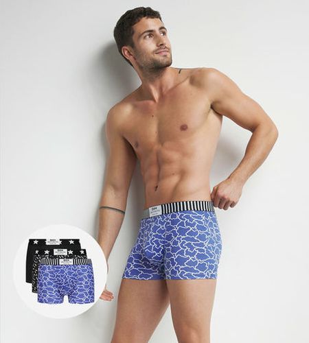 Lot de 3 boxers motifs Nuages Noir Vibes - Masculin - Taille 2 - DIM - Modalova