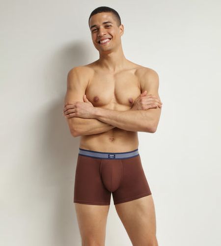 Boxer en coton modal piqué et ceinture rayée Vin Smart - Masculin - Taille 2 - DIM - Modalova