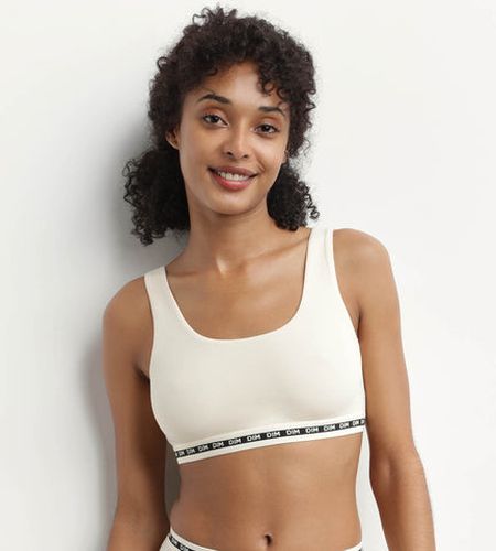 Brassière crop top sans armature en modal polyamide Icons Seamless - Féminin - Taille XS - DIM - Modalova