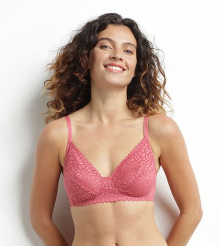 Soutien-gorge triangle sans armature dentelle florale Daily Dentelle - DIM - Modalova