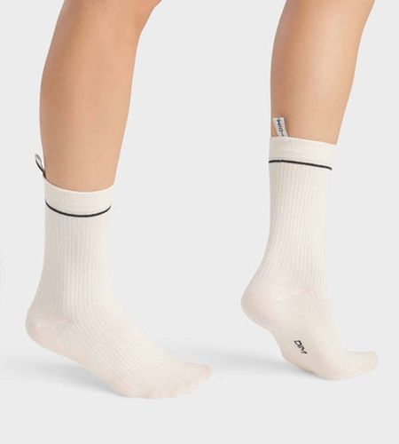 Chaussettes unisexes en coton modal côtelé Crème Icons - Unisexe - Taille 37-41 - DIM - Modalova