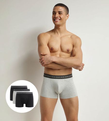 Lot de 3 boxers en coton bio Noir Good - Masculin - Taille 3 - DIM - Modalova