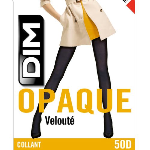 Collant charbon opaque veloulé Style 50D - Féminin - Taille 1/2 - DIM - Modalova