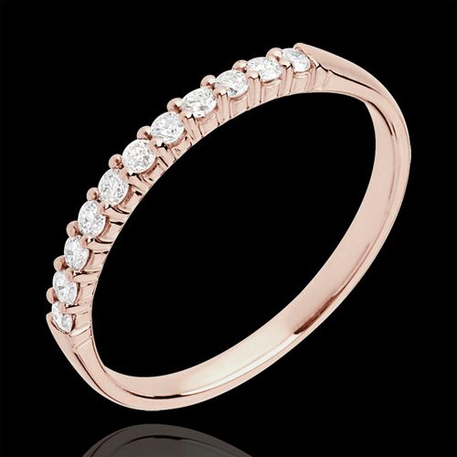 Alliance or rose 18 carats 11 diamants - Edenly - Modalova