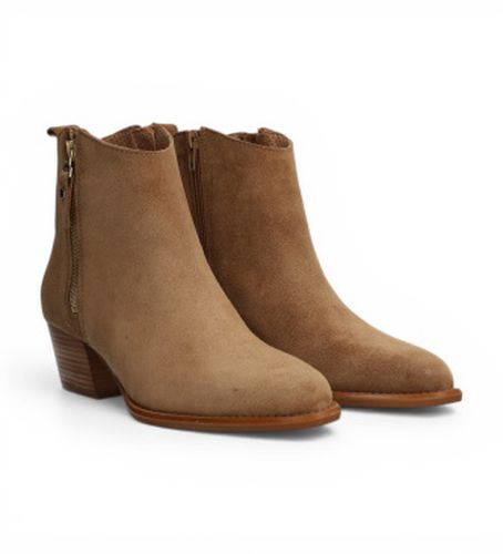 Bottines en cuir Samara marron (38), 3 à 5 cm, Fermeture éclair, Casuel - Alpe - Modalova