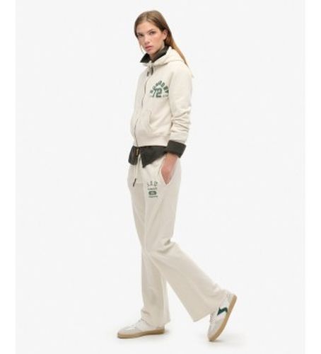 W7011094A Pantalon Jogger Athletic Low Rise Flare crème (M), Casuel, Coton - Superdry - Modalova