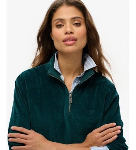 W2012370A Sweat à demi-fermeture éclair Velour Half (S), Casuel, Coton - Superdry - Modalova