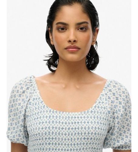 W6011857A Top Smocked Woven (M), Casuel, Viscose, Manche courte - Superdry - Modalova