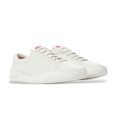 K201862-002 Chaussures Peu Touring blanches (37), Tissu, Plat, Lacets, Casuel - Camper - Modalova