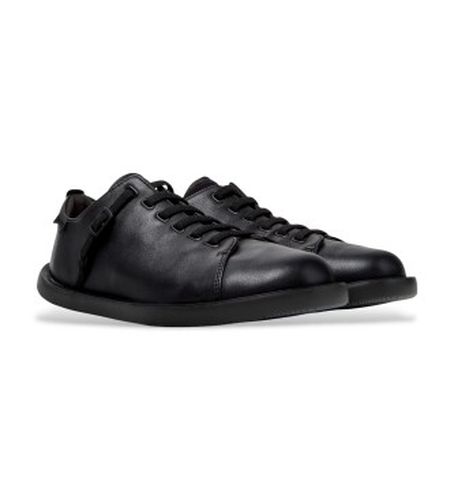 K101101-001 Wagon Leather Sneakers (41), Cuir, Noir, Plat, Lacets, Casuel - Camper - Modalova