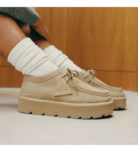 Mocassins en daim Saltway Border (36), 3 à 5 cm, Cuir, Lacets, Casuel - Clarks - Modalova