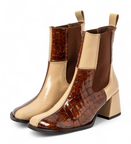 F6003_0MU Bottines en cuir 1707 (36), 3 à 5 cm, Aucun, Casuel - ART - Modalova