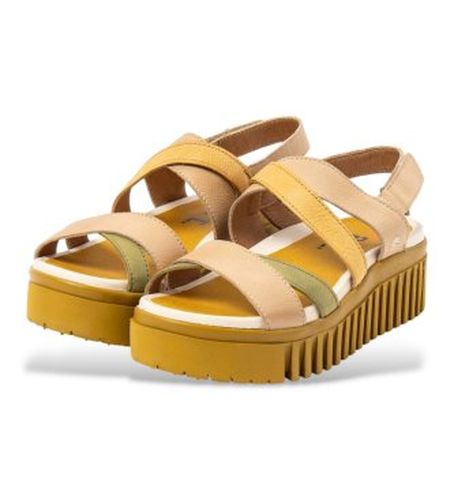 Z2003_0MU Sandales Brighton en cuir (37), 3 à 5 cm, Velcro, Casuel, Multicolore - ART - Modalova