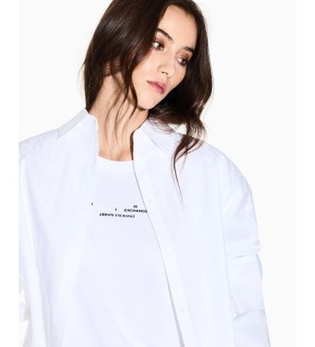 XW001424AF16631U0002 Chemise à coupe décontractée (S), Casuel, Coton, Classique, Manche longue - A|X Armani Exchange - Modalova