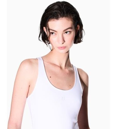 XW000829AF13729U0002 Top Icon blanco (L), Casuel, Viscose, Sans manches / bretelles - A|X Armani Exchange - Modalova