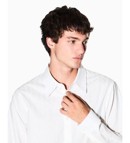 XM001587AF16631U0009 Chemise Logo Jacquard (S), Casuel, Coton, Classique, Manche longue - A|X Armani Exchange - Modalova