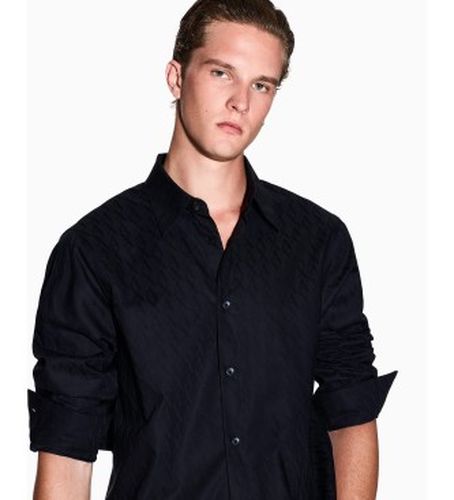 XM001587AF16631UB101 Chemise Regular Fit (M), Casuel, Coton, Classique, Manche longue - A|X Armani Exchange - Modalova