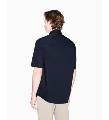 XM002317AF24533UB101 Chemise bleue (S), Casuel, Coton, Manche courte - A|X Armani Exchange - Modalova