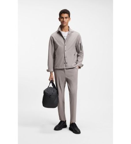 Pantalon de coupe fuselée en tissu extensible avec structure en maille (48), Casuel, Coton - Boss - Modalova