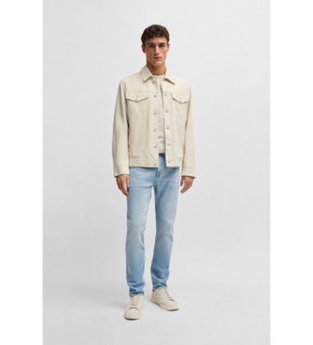 Kieran Leather Sneakers (42), Cuir, Blanc, Plat, Lacets, Casuel - Boss - Modalova