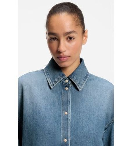 Chemise oversize en denim rigide vintage (XS), Casuel, Coton, Manche longue - Boss - Modalova
