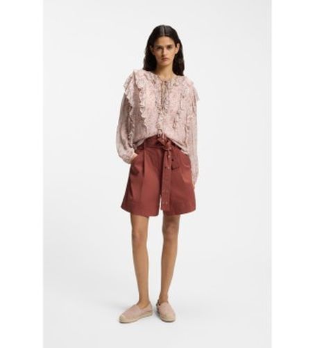 Short en coton extensible avec ceinture ajourée marron (36), Casuel - Boss - Modalova