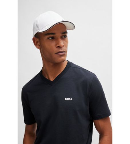 T-shirt V (S), Casuel, Coton, Manche courte, Marine - Boss - Modalova