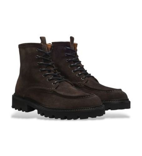 Bottes en cuir Julio Halb marron (40), Plat, Fermeture éclair, Casuel - Boss - Modalova