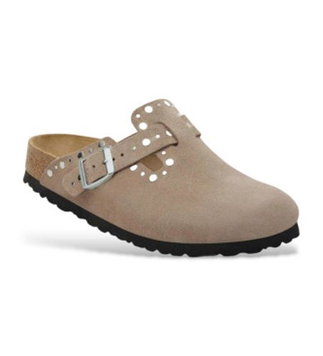 Sabots Boston Rivet Suede (Coupe Étroite) (36), Plat, Cuir, Aucun, Casuel - Birkenstock - Modalova
