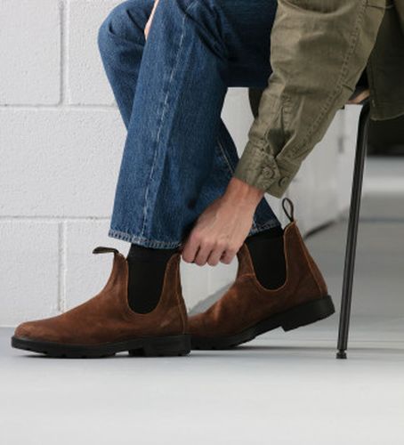 Bottines en cuir 1911 marron (44), Plat, Aucun, Casuel - Blundstone - Modalova