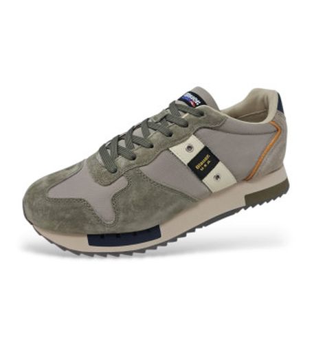 S6QUEENS01 Baskets Queens 01 (41), Cuir, Plat, Lacets, Casuel - Blauer - Modalova