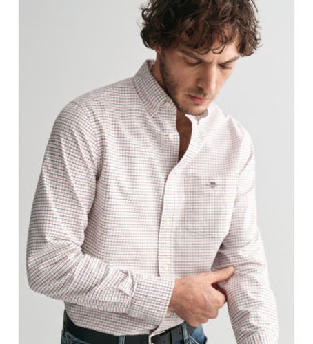 Tattersall Classic Regular Fit Checked Oxford Shirt (L), Casuel, Manche longue, Le coton biologique, Durable - Gant - Modalova