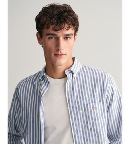 Chemise à rayures en lin et coton, coupe régulière (L), Casuel, Manche longue - Gant - Modalova