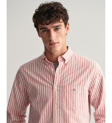 Chemise en lin et coton à rayures , coupe régulière (L), Casuel, Manche longue - Gant - Modalova