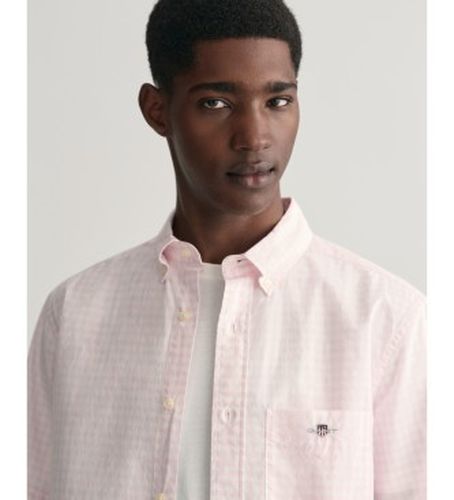 Chemise à manches courtes, coupe régulière, en popeline vichy (M), Casuel, Coton, Manche courte - Gant - Modalova