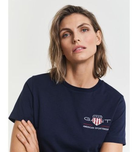 Archive Shield T-shirt (XS), Casuel, Coton, Manche courte, Marine - Gant - Modalova