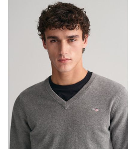 Pull classique à col en V (L), Casuel, Coton, Manche longue - Gant - Modalova