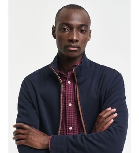 Sacker Rib Rib Zip Cardigan (XL), Casuel, Coton, Marine - Gant - Modalova