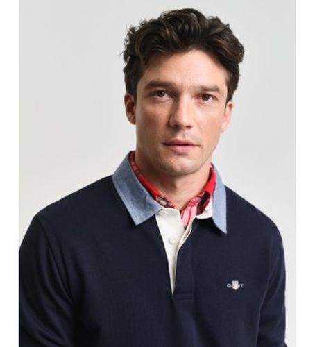 Polo en chambray (L), Casuel, Coton, Manche longue - Gant - Modalova