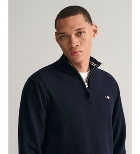 Pull en laine de mouton très fine avec demi-fermeture à glissière (L), Casuel, Classique - Gant - Modalova