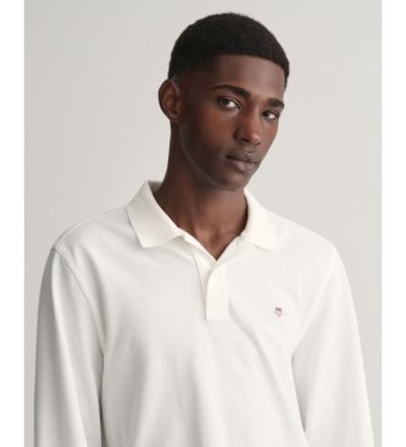 Polo en piqué Shield (S), Casuel, Coton, Manche longue - Gant - Modalova